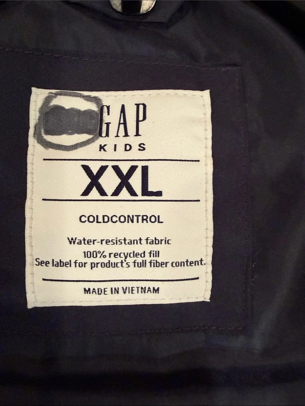 GAP Navy Quilted Puffer Vest Big Boys Kids
